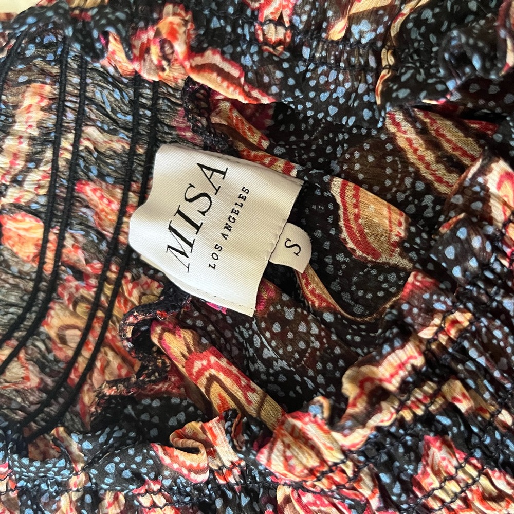 MISA Los Angeles Nathalie Dress in Flora Dot - Picture 5 of 7
